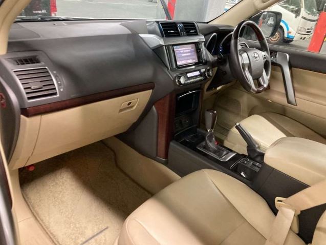 Toyota Prado PEARL 2016 Year “TX-L-PKG” GDJ150 2800cc with BEIGE LEATHER SEATS AND TEARDROP HEADLIGHTS Auto Diesel with Full options.