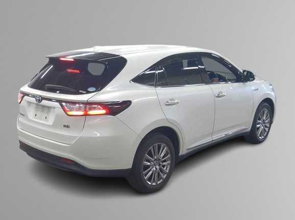 Toyota Harrier HYBRID PEARL AVU65W METAL PROGRESS 4WD PACKAGE 2018 Year 2500cc Auto Petrol with HALF LEATHER SEATS.