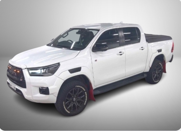 Toyota Hilux-New Shape WHITE 2022 Year -GUN125 Double Cabin Pickup ”Z GR SPORTS 4WD PKG” 2400cc Automatic Diesel With HALF LEATHER SEATS CARS/TOYOTA/HILUX D/CAB